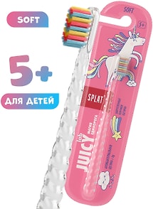Изображение товара Зубная щетка Splat Juicy Lab UniMagic Clear Магия единорога прозрачная для детей  с ионами серебра 