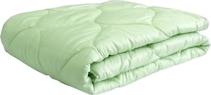 Изображение товара Одеяло Мягкий Сон Белый бамбук стеганое светло-зеленое  205*172см