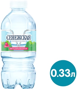 Изображение товара Вода Сенежская природная питьевая негазированная 330мл