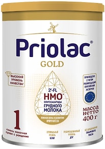 Изображение товара Смесь Priolac Gold молочная с рождения до 6 месяцев 400г