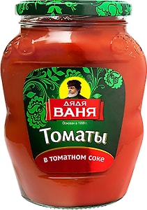 Изображение товара Томаты Дядя Ваня в томатном соке 680г