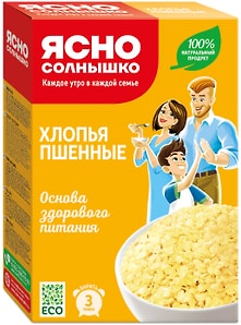 Изображение товара Хлопья Ясно солнышко Пшенные 375г