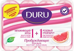 Изображение товара Крем-мыло Duru 1+1 Увлажняющий крем и Розовый грейпфрут 80г*4шт