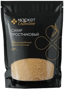 Изображение товара Сахар Маркет Collection нерафинированный тростниковый кристаллический 650г