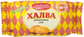 Изображение товара Халва Азовская КФ Арахисовая 250г