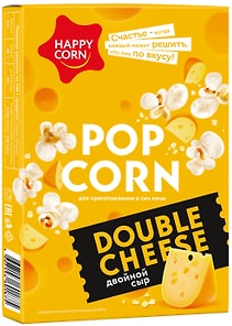 Изображение товара Зерно кукурузы Happy Corn для СВЧ Двойной сыр 100г