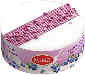 Изображение товара Торт Mirel Черничное молоко 750г