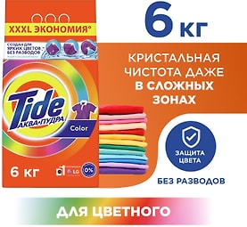 Изображение товара Стиральный порошок Tide Color Автомат 40 стирок 6кг