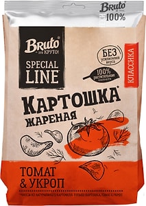 Изображение товара Картошка Bruto жареная Томат и Укроп 120г