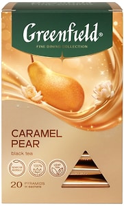 Изображение товара Чай черный Greenfield Caramel Pear 20*1.8г