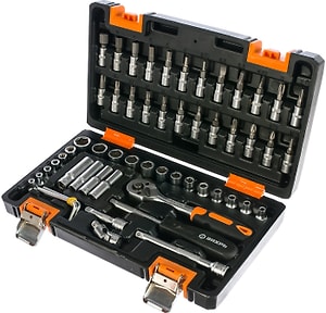Изображение товара Набор инструментов Вихрь 1/4 CrV в кейсе 57 предметов
