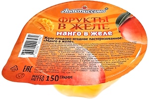 Изображение товара Фрукты в желе Аппетиссимо Манго 150г