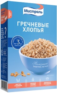 Изображение товара Хлопья Мистраль Гречневые 400г