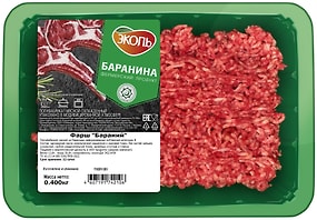 Изображение товара Фарш бараний Эколь Халяль 400г