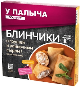 Изображение товара Блинчики У Палыча с грушей и сливочным сыром 400г