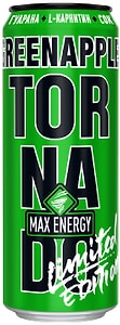 Изображение товара Напиток энергетический Tornado Max Energy зеленое яблоко 450мл