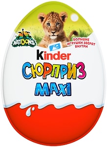 Изображение товара Яйцо с игрушкой Kinder Сюрприз Maxi 100г в ассортименте