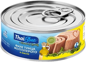 Изображение товара Тунец Thai Blue желтоперый в масле 160г