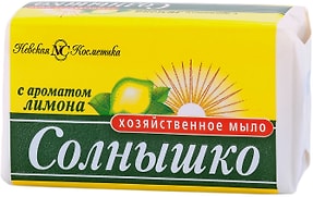 Изображение товара Мыло Солнышко хозяйственное с ароматом лимона 140г