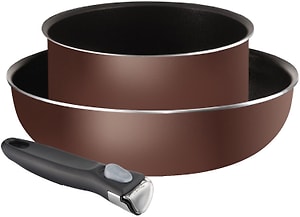 Изображение товара Набор посуды Tefal Ingenio Brownie Вок 26см + Ковш 20см + Ручка