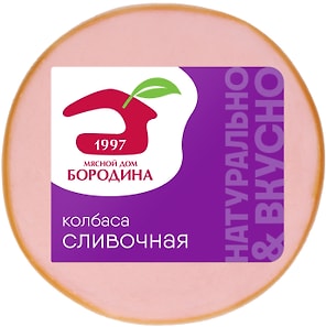 Изображение товара Колбаса Мясной дом Бородина Сливочная вареная 400г