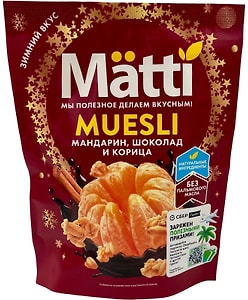 Изображение товара Мюсли Matti мандарин шоколад корица 250г