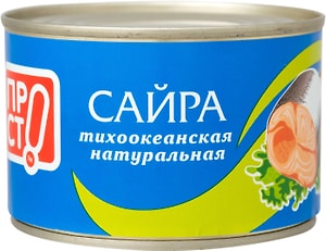 Изображение товара Сайра ПРОСТО тихоокеанская натуральная 250г