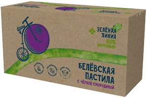 Изображение товара Пастила Зеленая Линия Белевская с черной смородиной 180г
