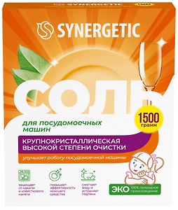 Изображение товара Соль для посудомоечных машин Synergetic 1.5кг