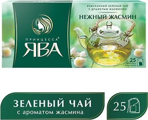 Изображение товара Чай зеленый Принцесса Ява Нежный Жасмин 25*2г
