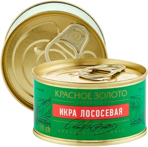 Изображение товара Икра лососевая Красное золото 140г