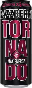 Изображение товара  Напиток Tornado Max Energy Razzberry энергетический 450мл  