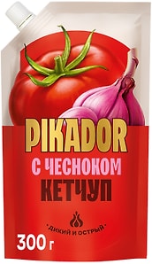 Изображение товара Кетчуп Pikador с чесноком 300г