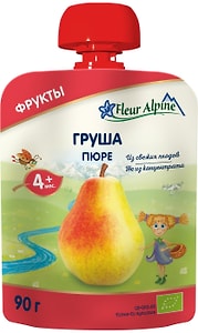 Изображение товара Пюре Fleur Alpine Organic Груша с 4 месяцев 90г