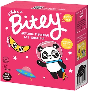 Изображение товара Печенье Take a Bitey Банан безглютеновое 125г