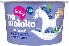 Изображение товара Продукт овсяный Nemoloko Baby YoGurt Черника с 12 месяцев 90г