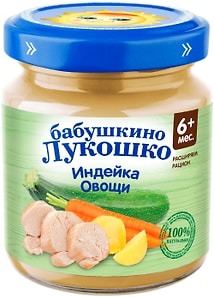 Изображение товара Рагу Бабушкино Лукошко индейка с овощами 100г