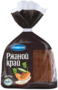 Изображение товара Хлеб Ржаной Край Заварной нарезка 300г