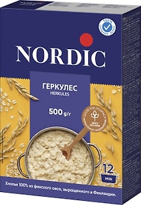 Изображение товара Хлопья Nordic Финский геркулес овсяные 500г
