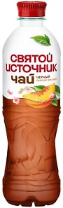 Изображение товара Чай Святой Источник холодный со вкусом персика и жасмина черный 500мл