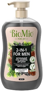 Изображение товара Гель-шампунь для душа BioMio Bio Shower Body&Hair Gel Мята и кедр 650мл