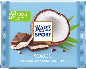 Изображение товара Шоколад Ritter Sport Молочный Кокос 100г