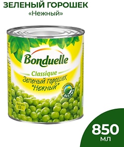 Изображение товара Горошек Bonduelle Classique зеленый Нежный 800г