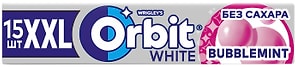 Изображение товара Жевательная резинка Orbit XXL White Bubblemint 20.4г