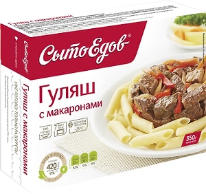Изображение товара Гуляш СытоЕдов с макаронами 350г