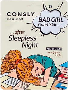 Изображение товара Маска для лица Consly Bad Girl Good Skin тканевая после бессонной ночи 23мл