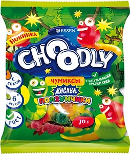 Изображение товара Мармелад Choodly Кислые ползунчики 70г