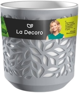 Изображение товара Кашпо La Decoro Leaves 1.25л в ассортименте