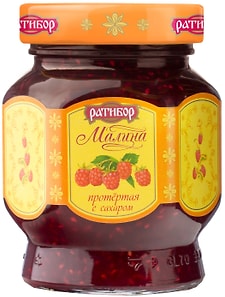 Изображение товара Малина Ратибор протертая с сахаром 365г