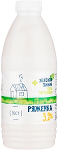 Изображение товара Ряженка Зеленая линия 3.2% 900г